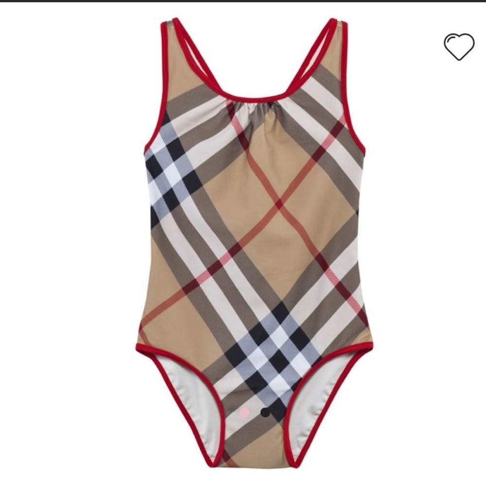 Burberry Check Swimsuit One Piece Girls Size 4T